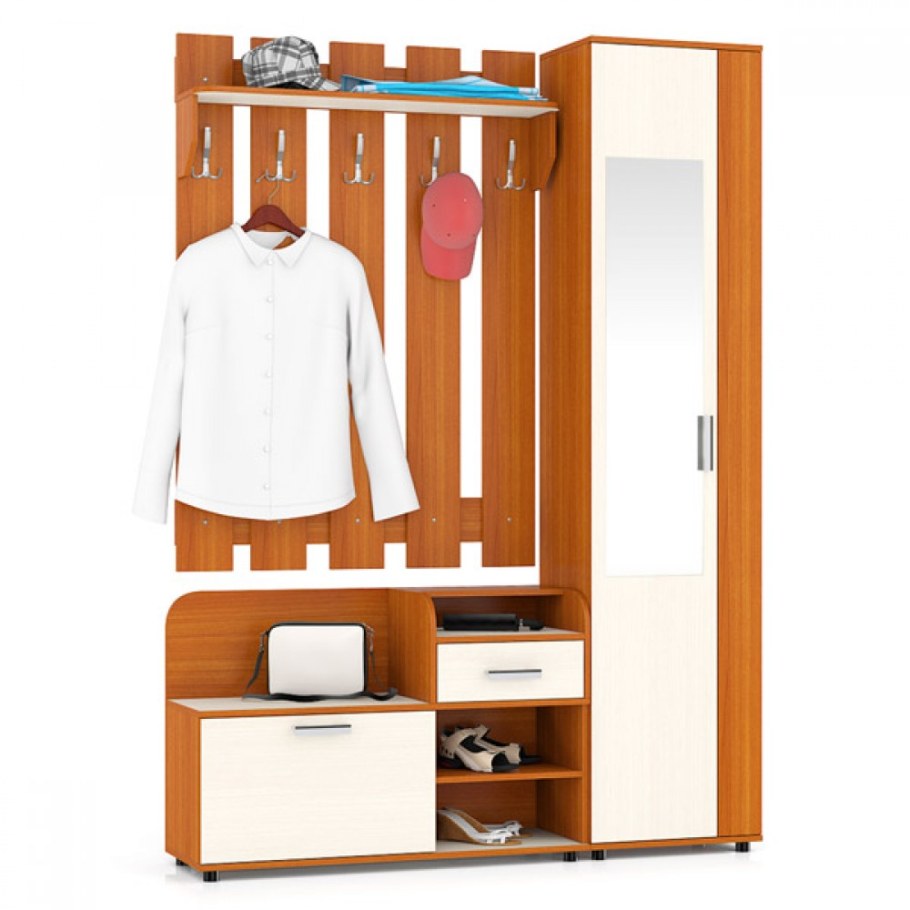 Прихожая "п-5" ясень шимо светлый/ясень шимо темный