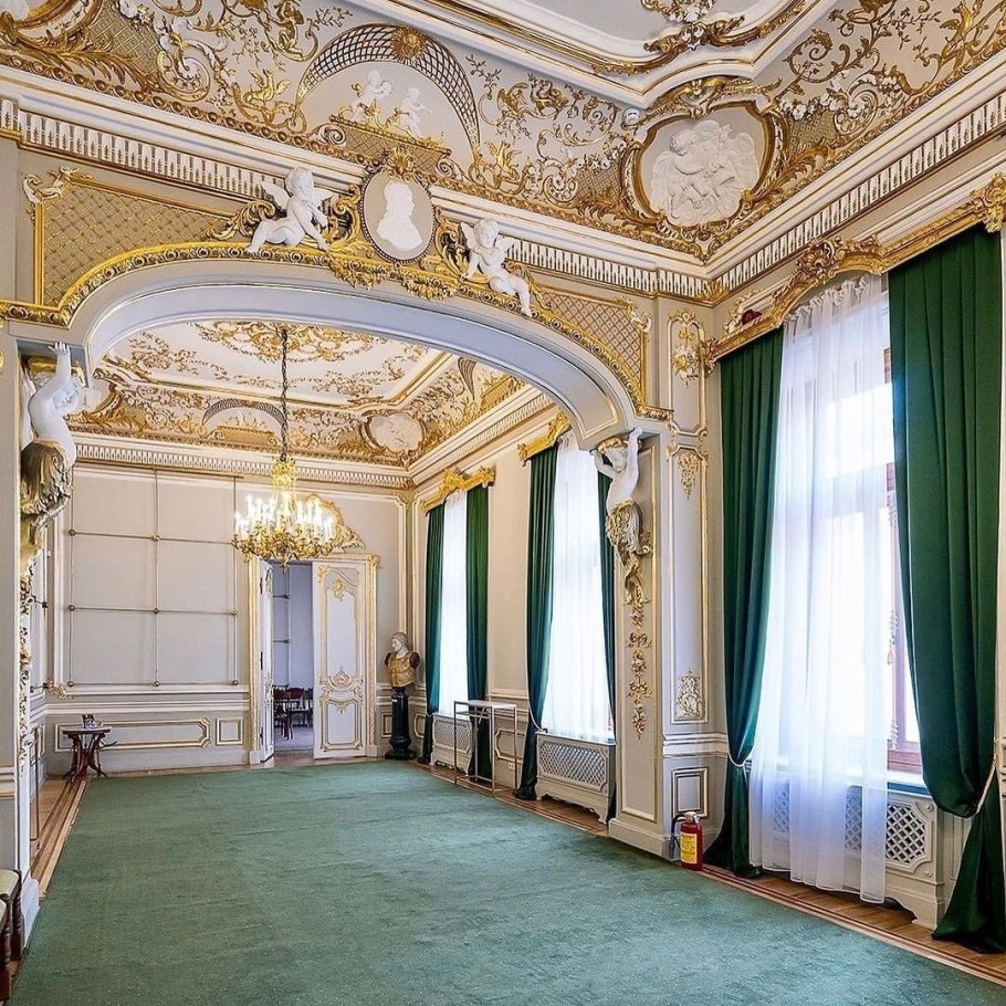 Зеленая гостиная особняк Половцева