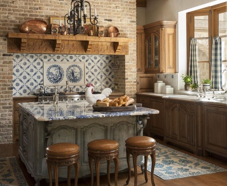 Кухня в Тосканском стиле Кантри
