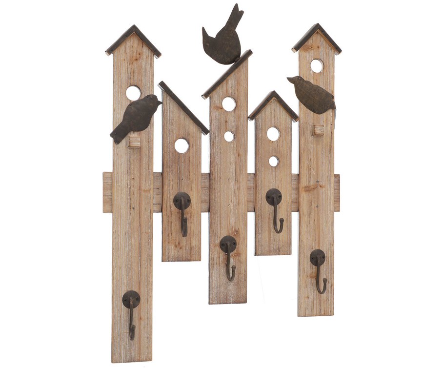 Вешалка из дерева настенная