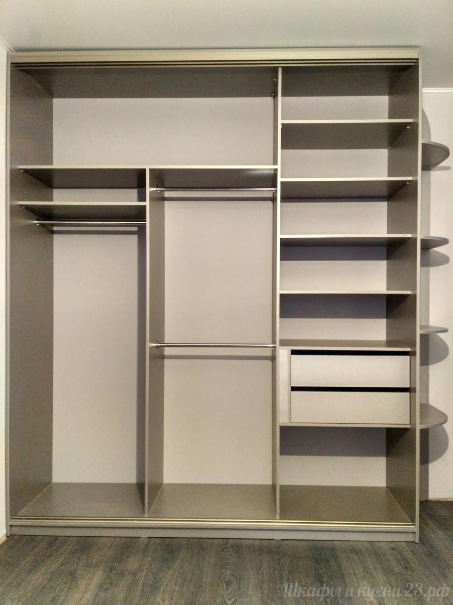 Дуб дымчатый шкаф купе