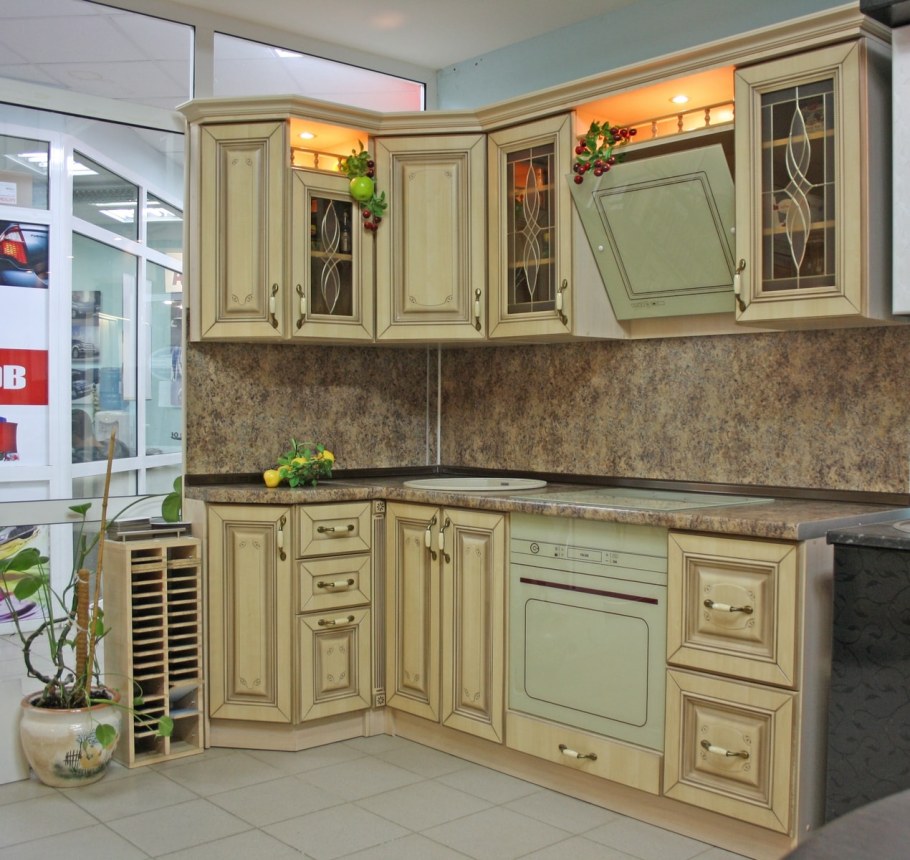 Кухонный гарнитур Прованс ясень патина