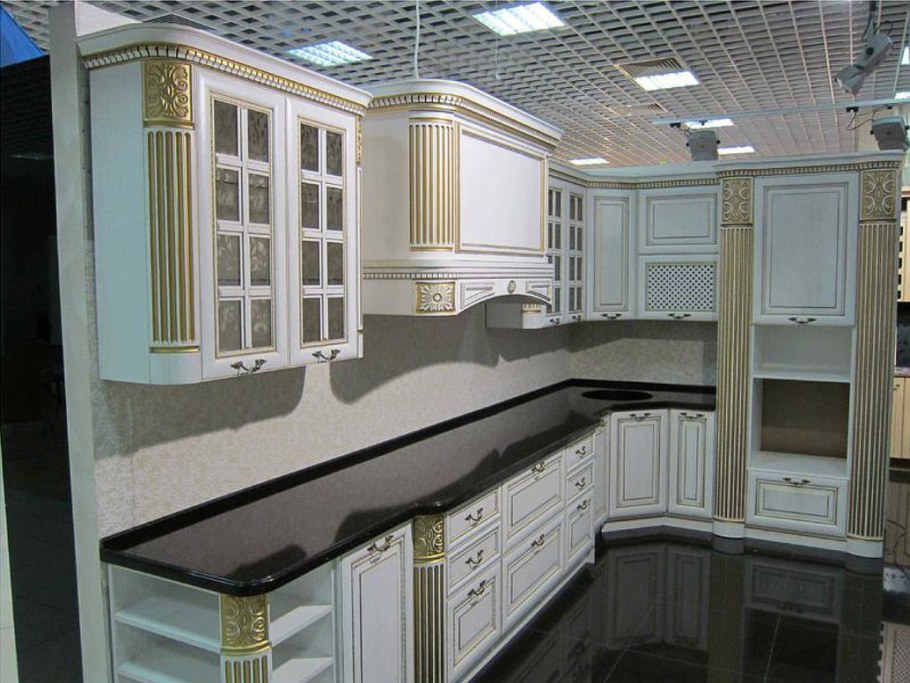 Кухня Ника ясень патина