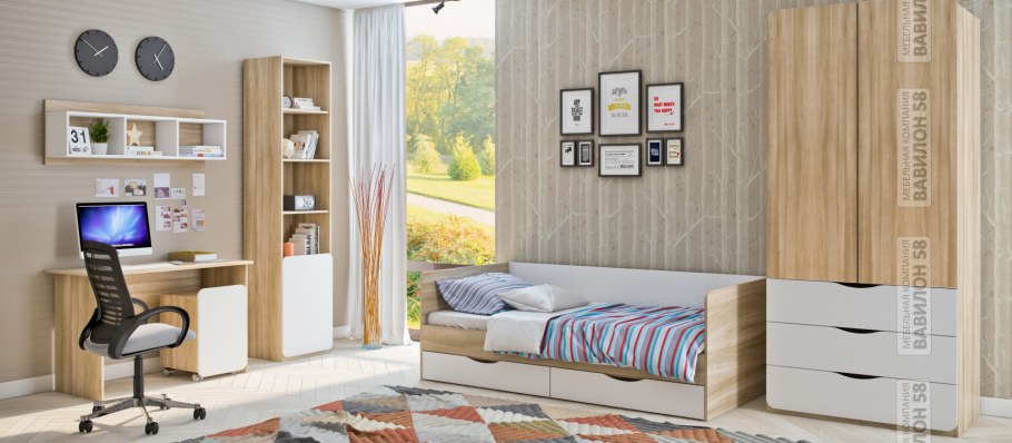 Детская мебель дуб сонома