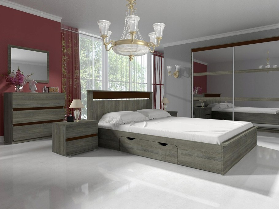 Спальный гарнитур латте