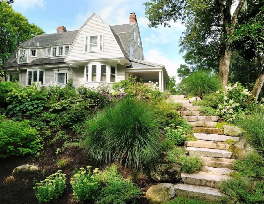 Ландшафт наклонного участка