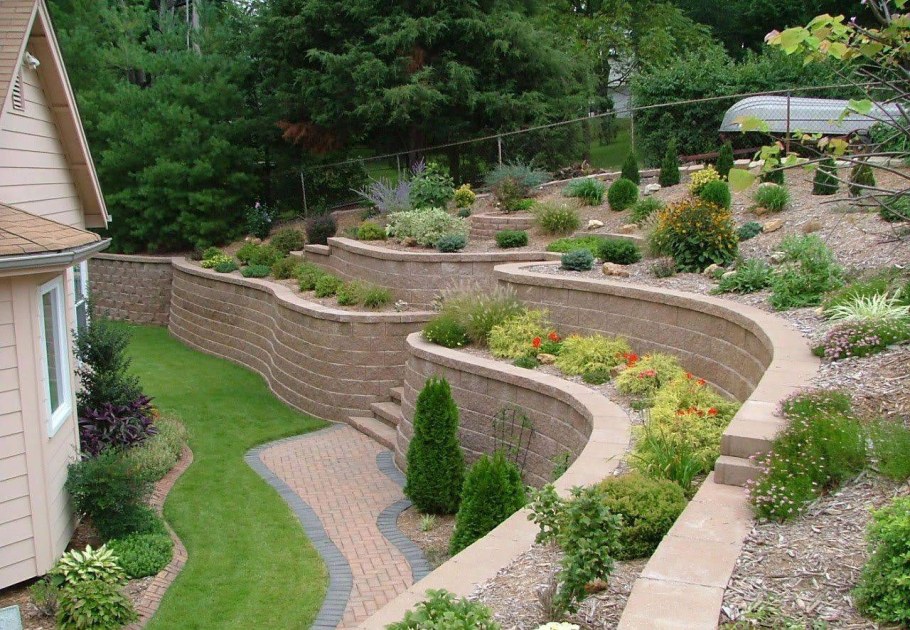 Подпорная стенка сады Возрождения Италия