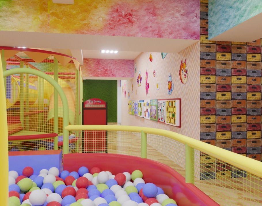 Игровая комната для детей с рас