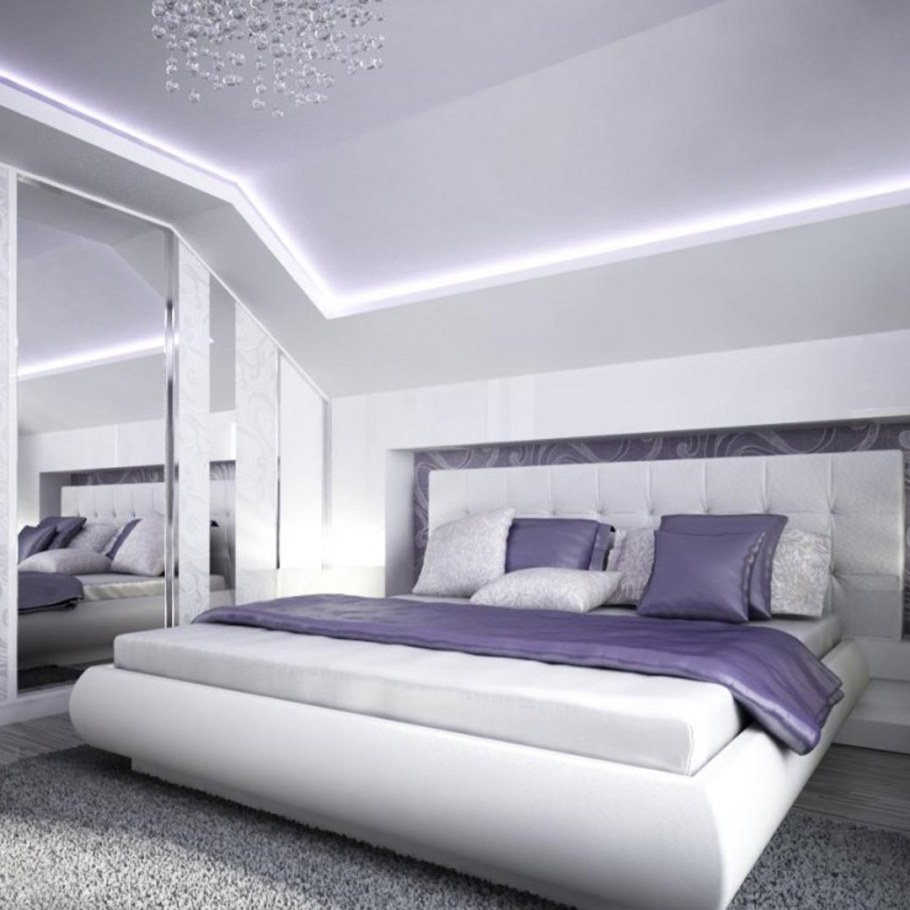 Потолок в спальне в современном стиле 2022