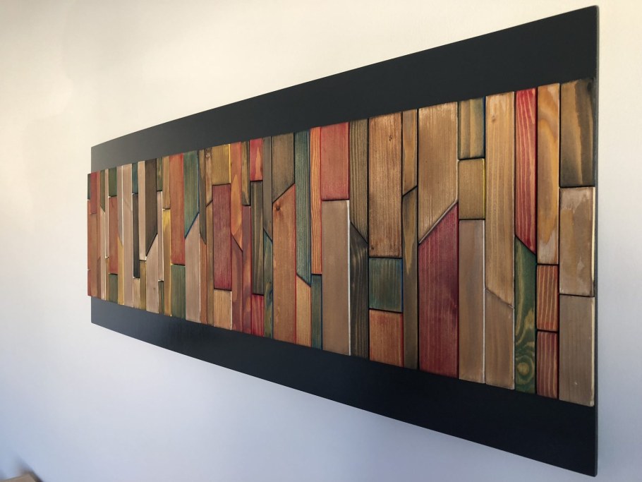 Деревянное панно на стену