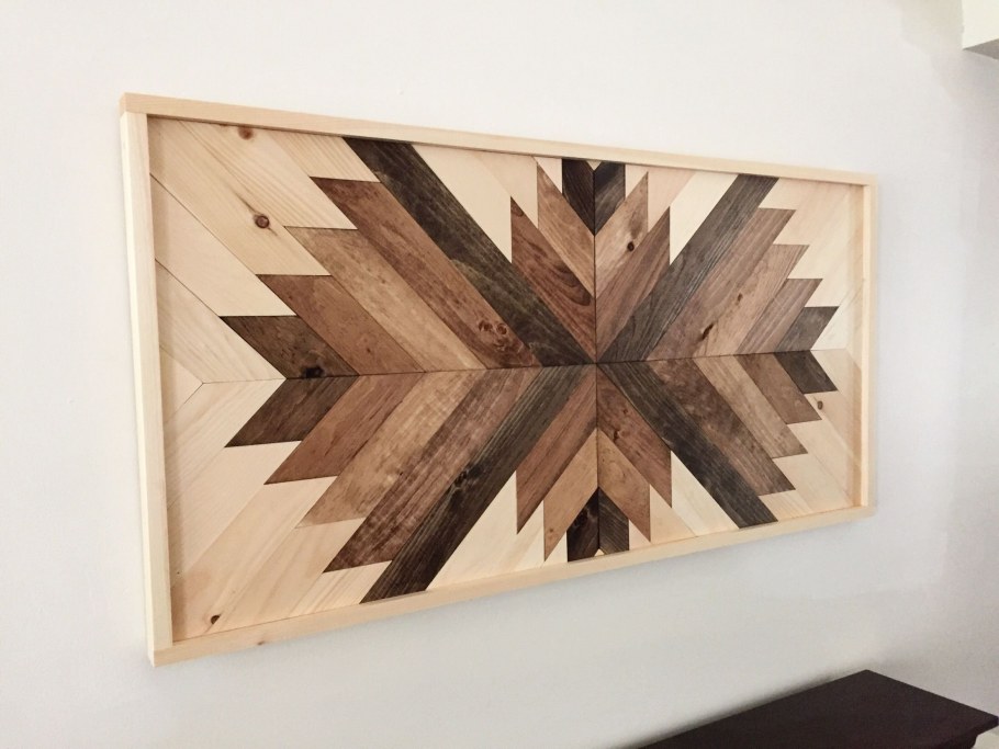 Деревянное панно рустик