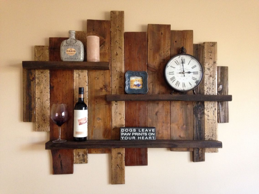 Деревянные декоративные полки