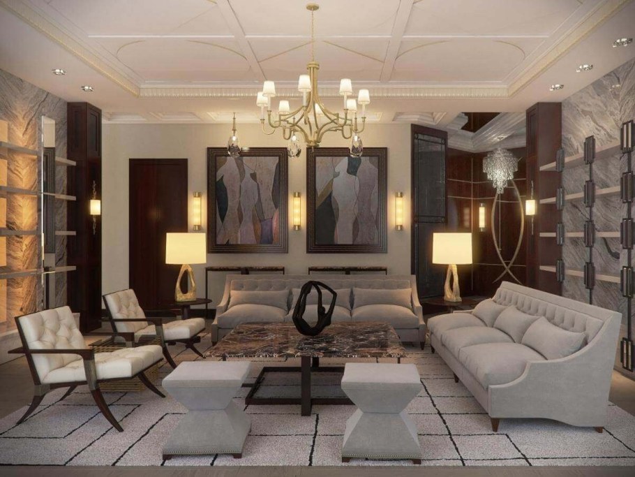 Гостиная ар деко