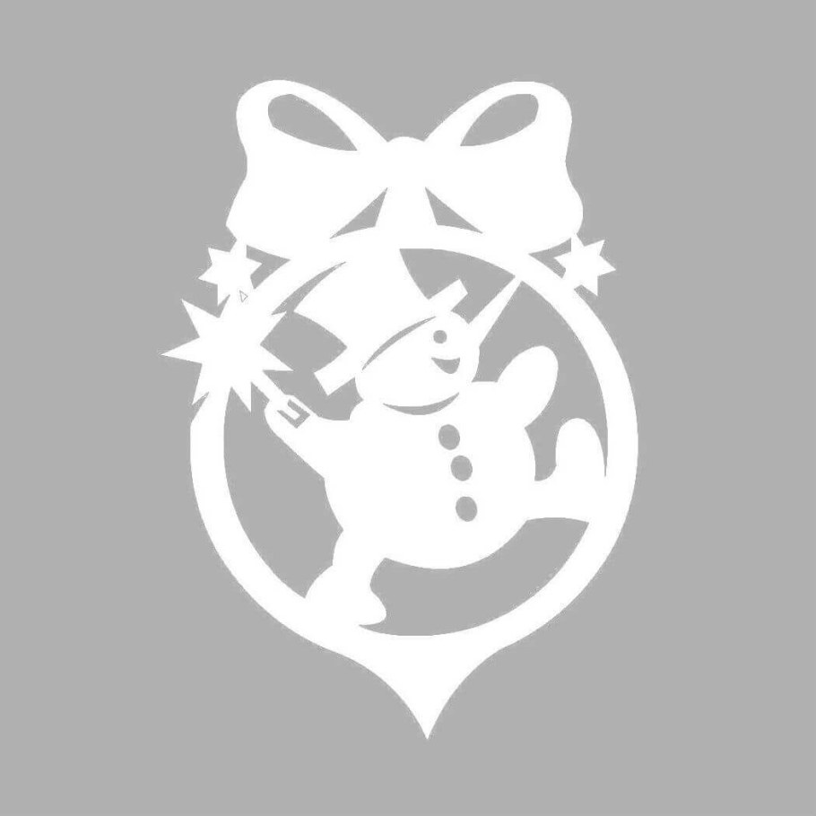 Елочные игрушки трафаре