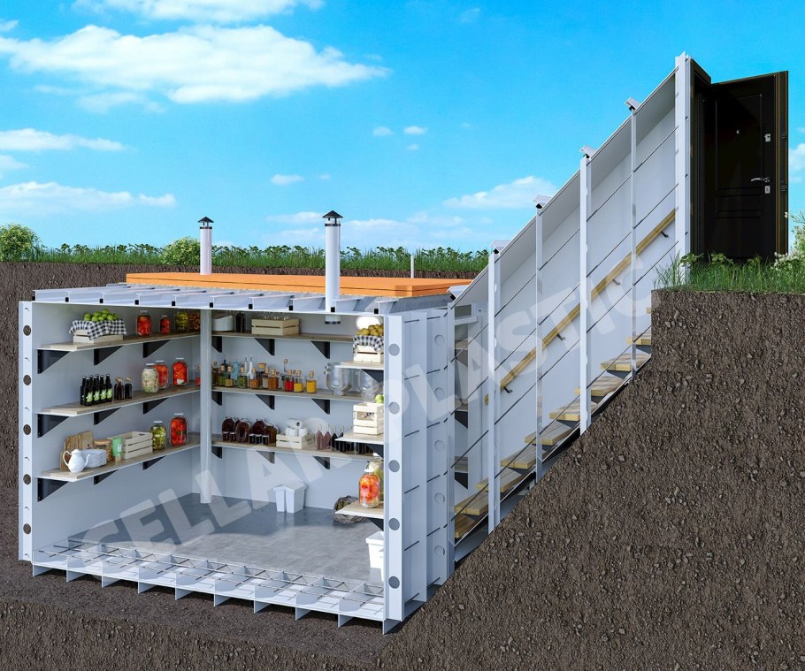 Пластиковый погреб Русь 2500х2000х2000