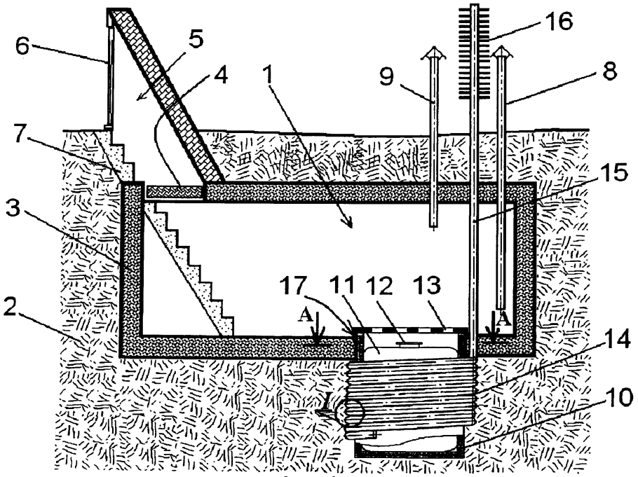 Устройство перекрытия подземного погреба