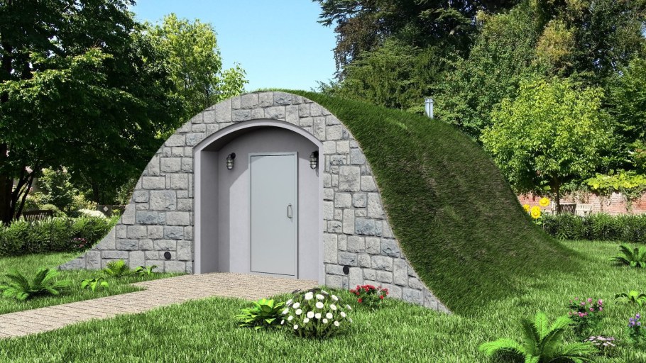 Погреб винный полузаглубленный