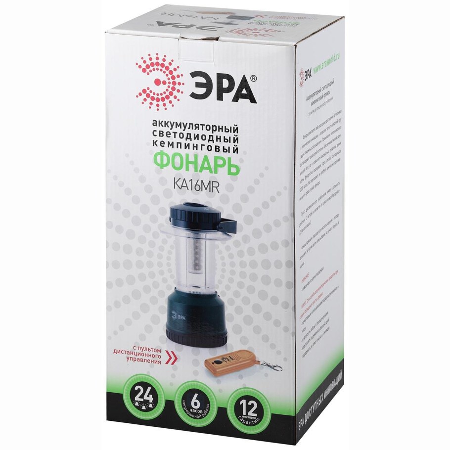 Фонарь ka16mr Эра Акку 4.5Ah, 24xled, ЗУ 220v+12v