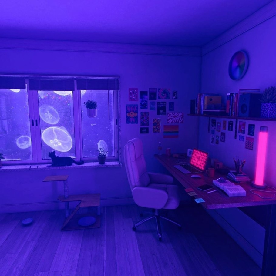 Неон комната амонг АС