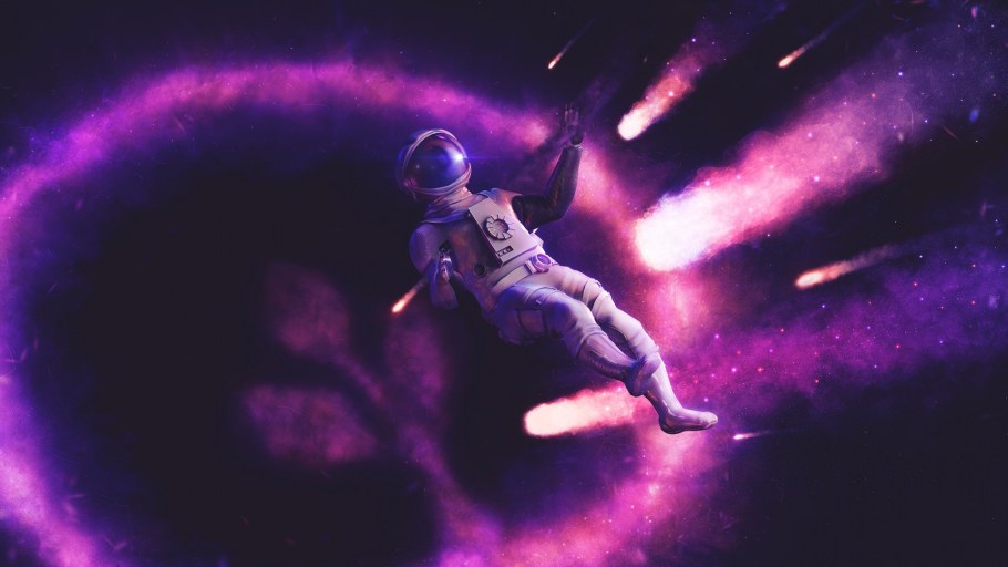 Космонавт неон