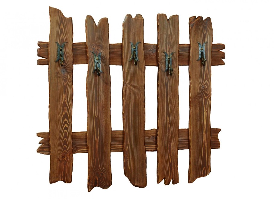 Вешалка деревянная настенная