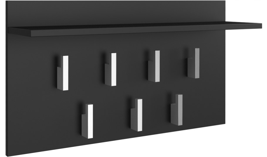 Вешалка черная матовая