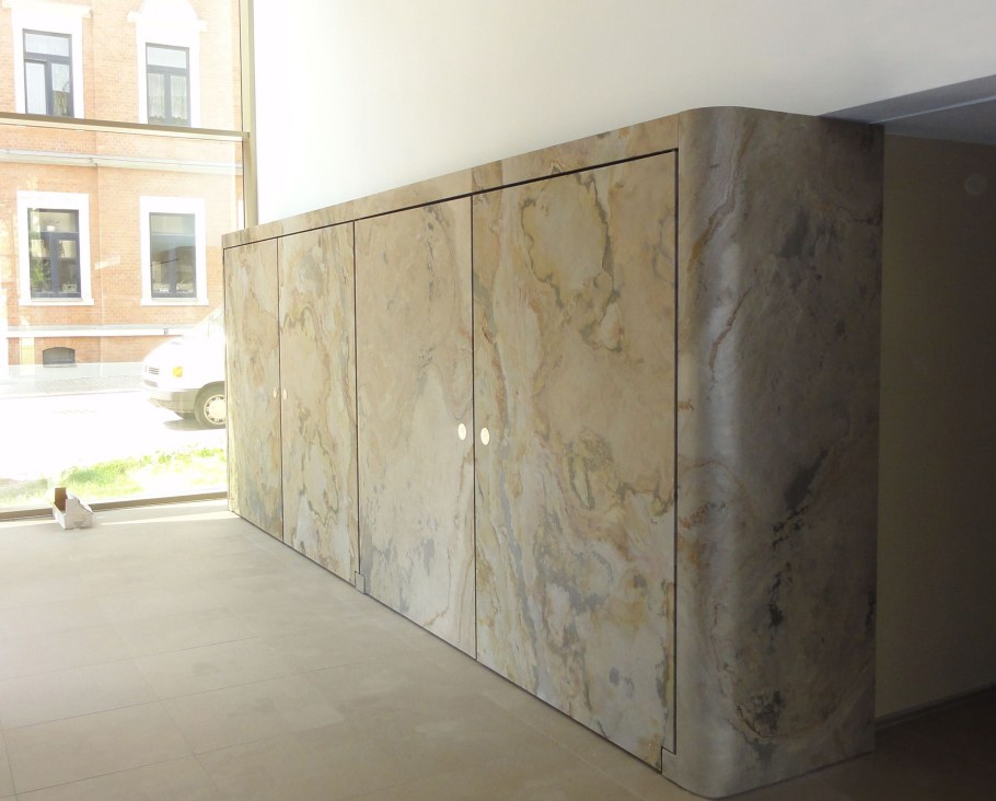 Шкафы из каменного шпона