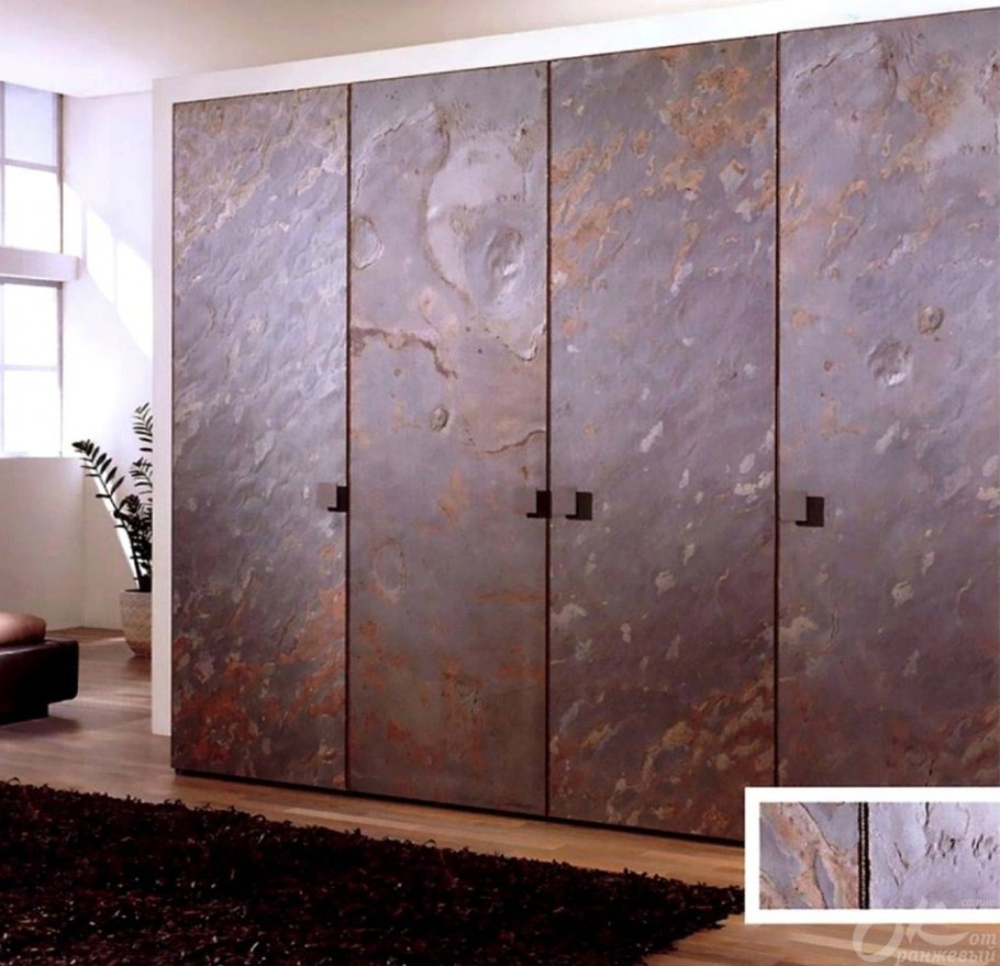 Шкафы из каменного шпона