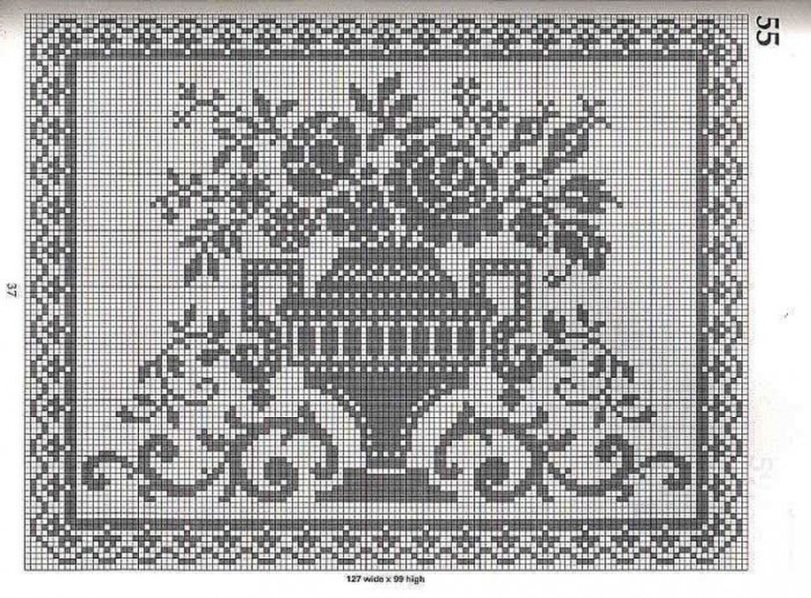 Вышивка скфилейная салфетка