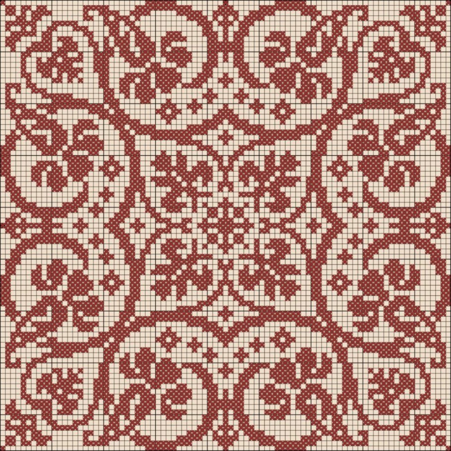 Узоры для филейного вязания