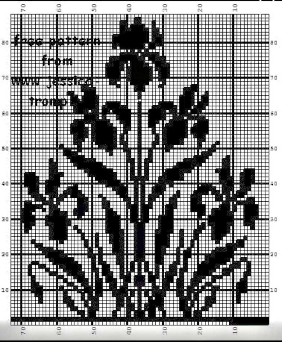 Узор лилии Филейка