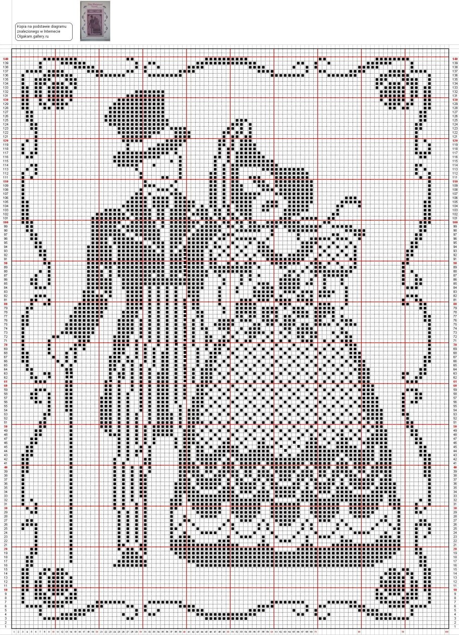 Дамы и кавалеры филейное вязание