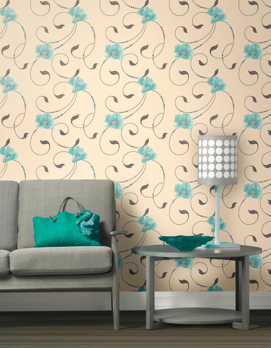 Бумажные обои в интерьере