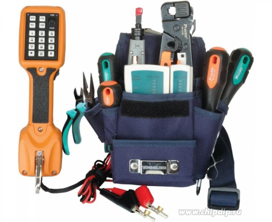 Набор инструментов для телефонистов PROSKIT pk-12012h