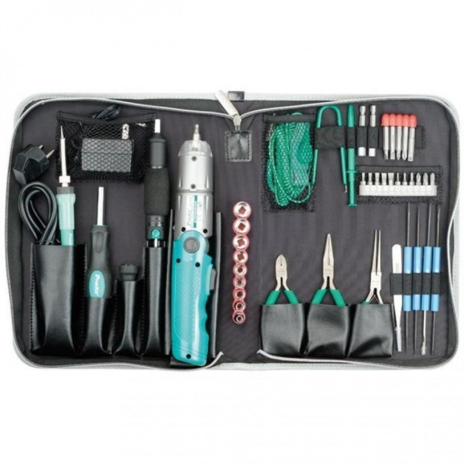 Набор электромонтажного инструмента Pro’Skit 1pk-710kb