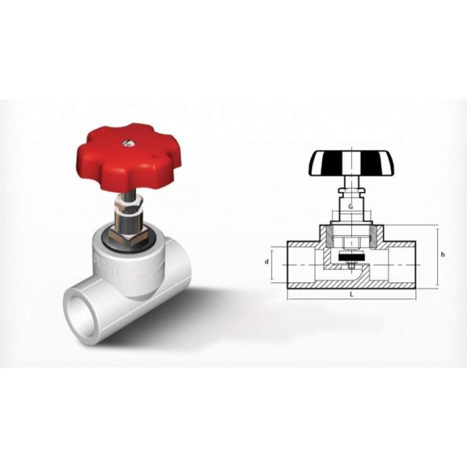 Вентиль ПП d20 SANLUX