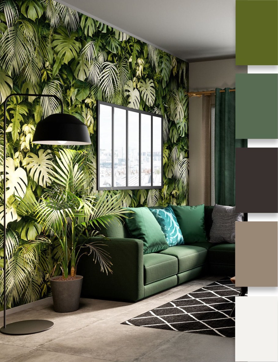 Модные цвета в интерьере 2021