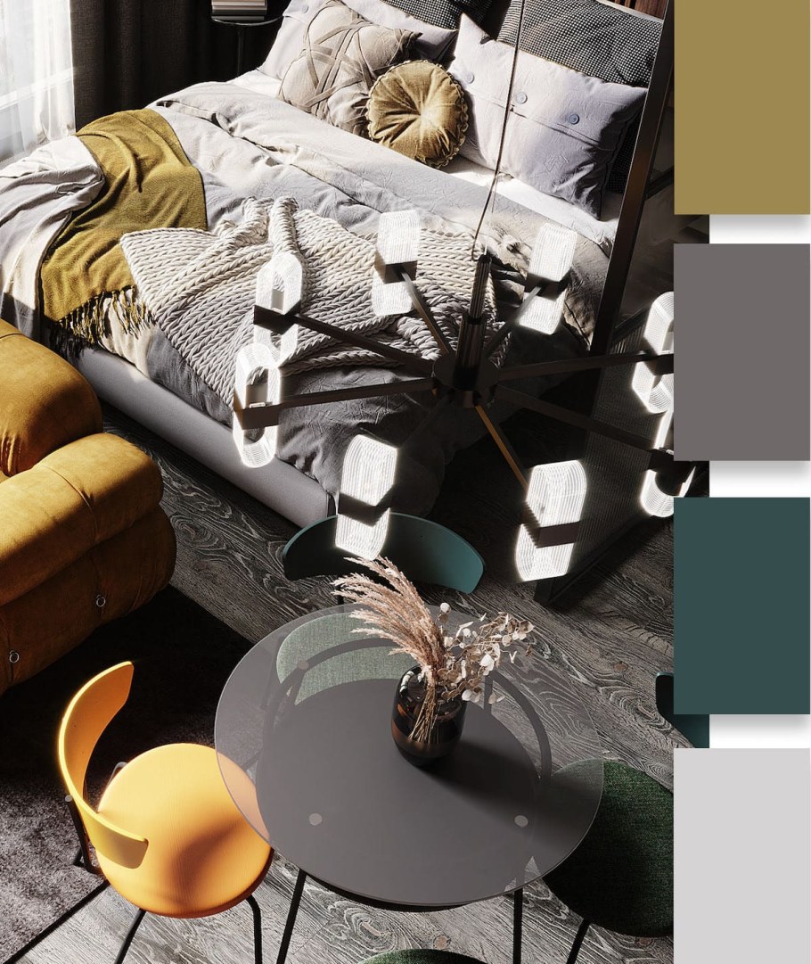 Модные цвета в интерьере 2021