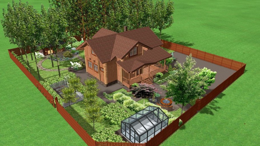 План посадки деревьев на участке 10 соток