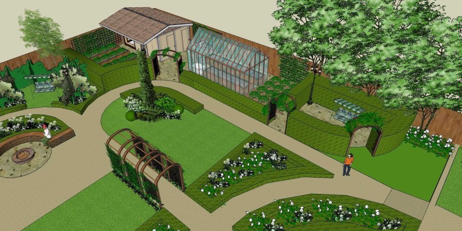 Планировка огорода и плодового сада