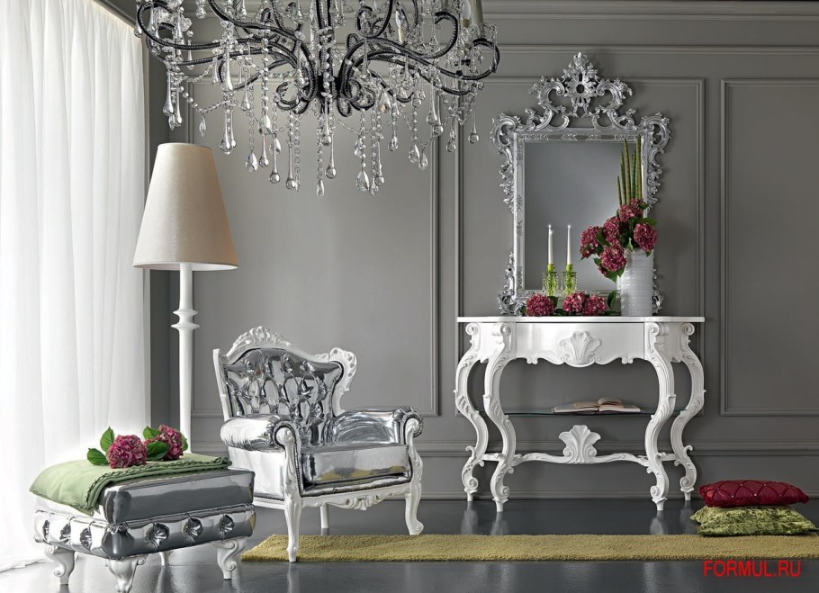 Консоль в интерьере гостиной