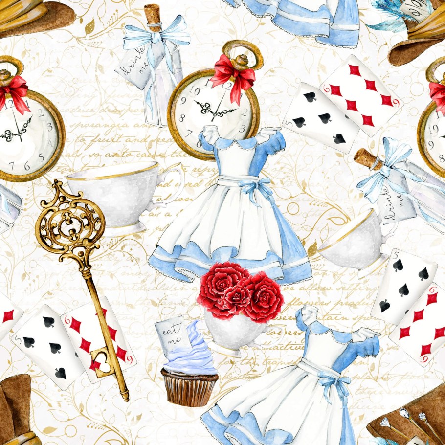 Скрап бумага Алиса в стране чудес