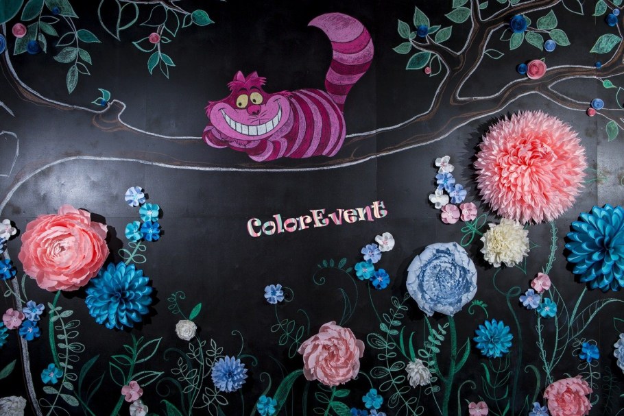 Грифельная доска с цветами