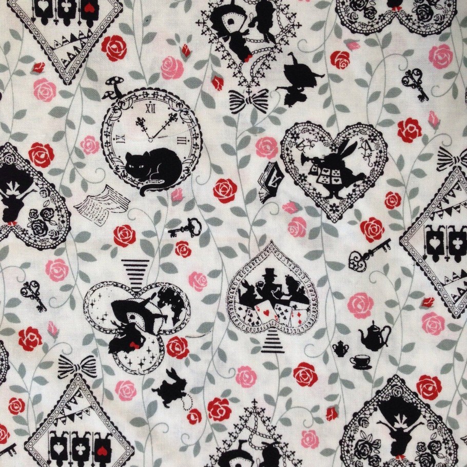 Бесшовный фон Алиса в стране чудес