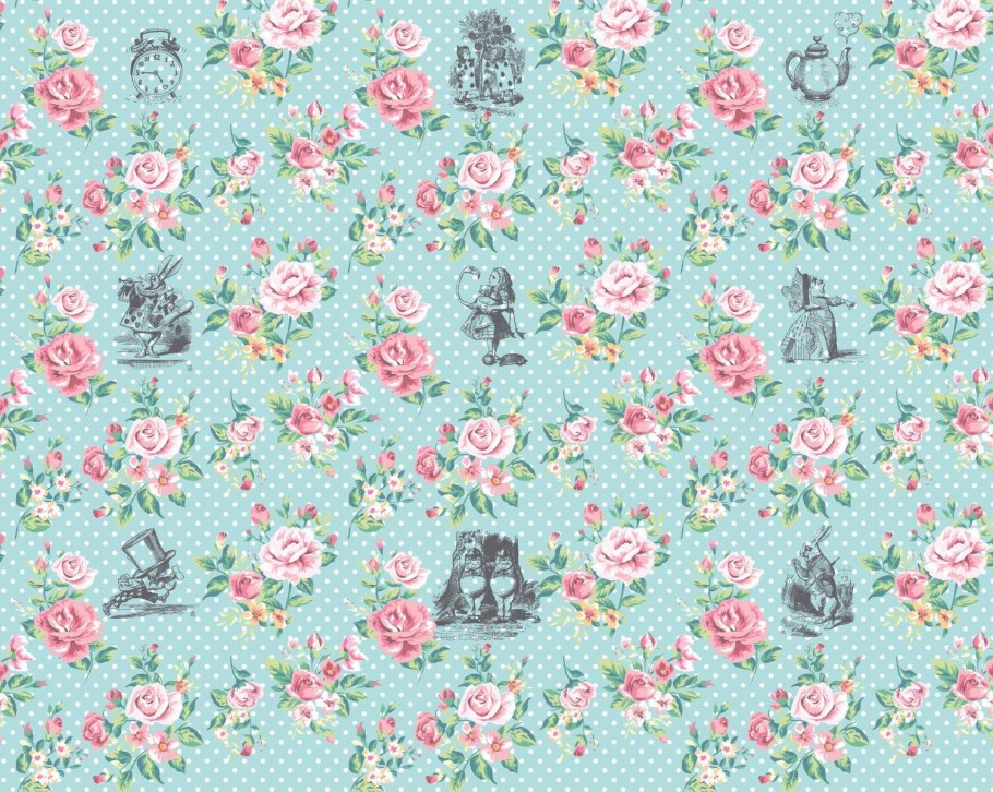 Alice Wonderland background Wall texture