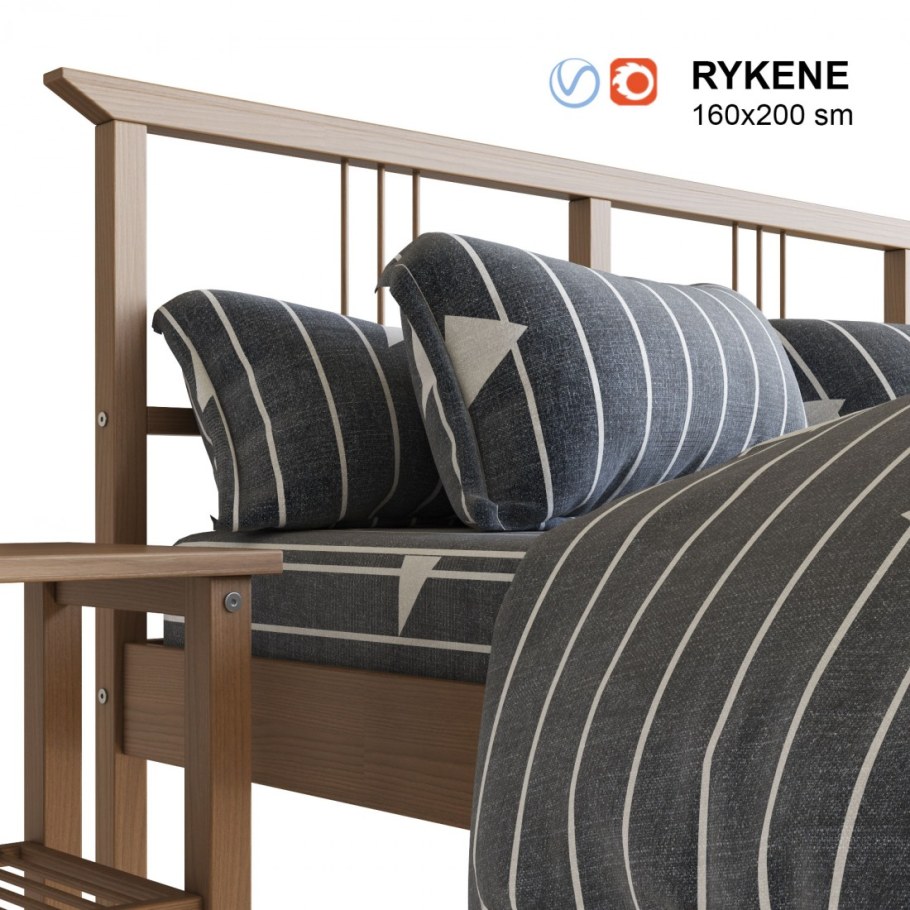 Кровать Rykene ikea