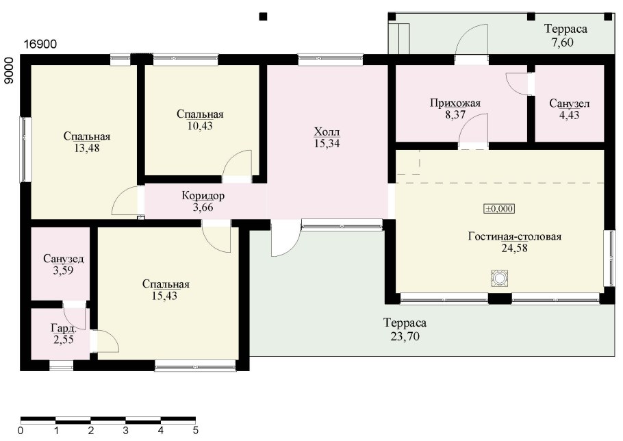 Одноэтажный дом 110 кв м планировка
