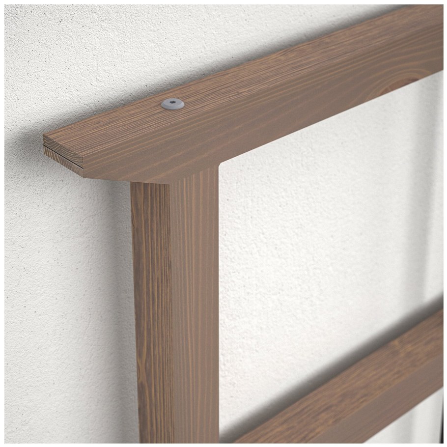 РИКЕНЕ каркас кровати, серо-коричневый160x200 см