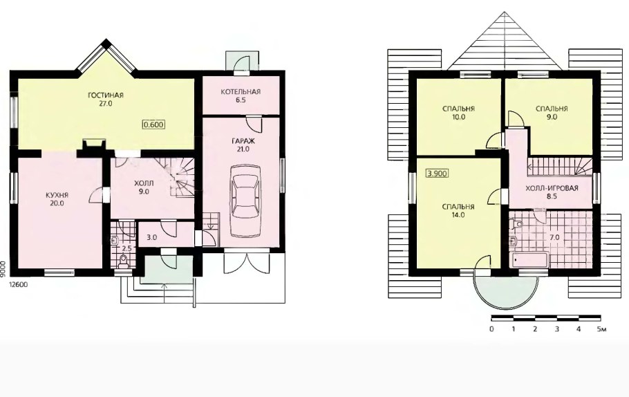 Проект дома 150 кв м двухэтажный с гаражом