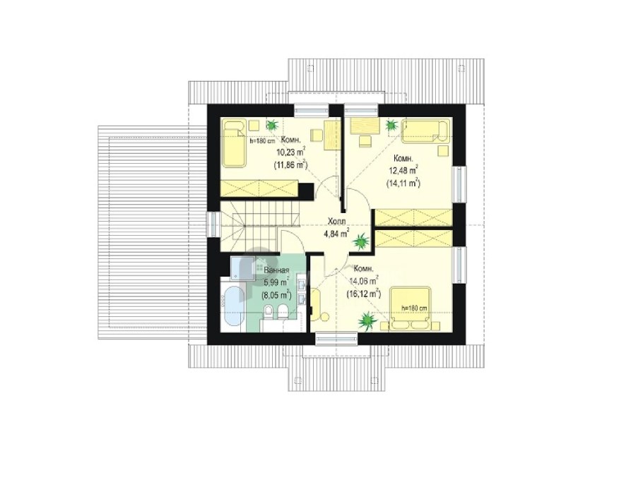 Планировки квадратных домов